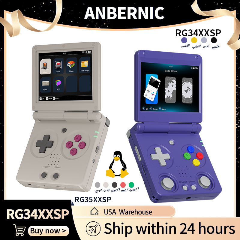 Retro Gaming Aesthetic - Anbernic RG34XXSP RG35XXSP Console di gioco