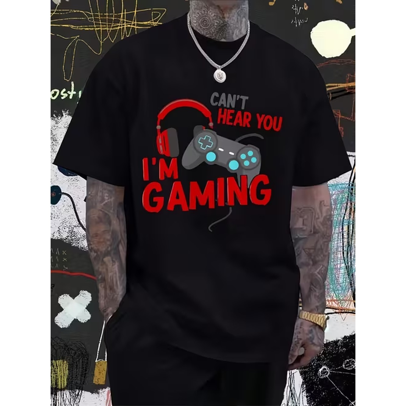Retro Gaming T Shirts - T-shirt Gaming Divertente con Grafica Cuffie