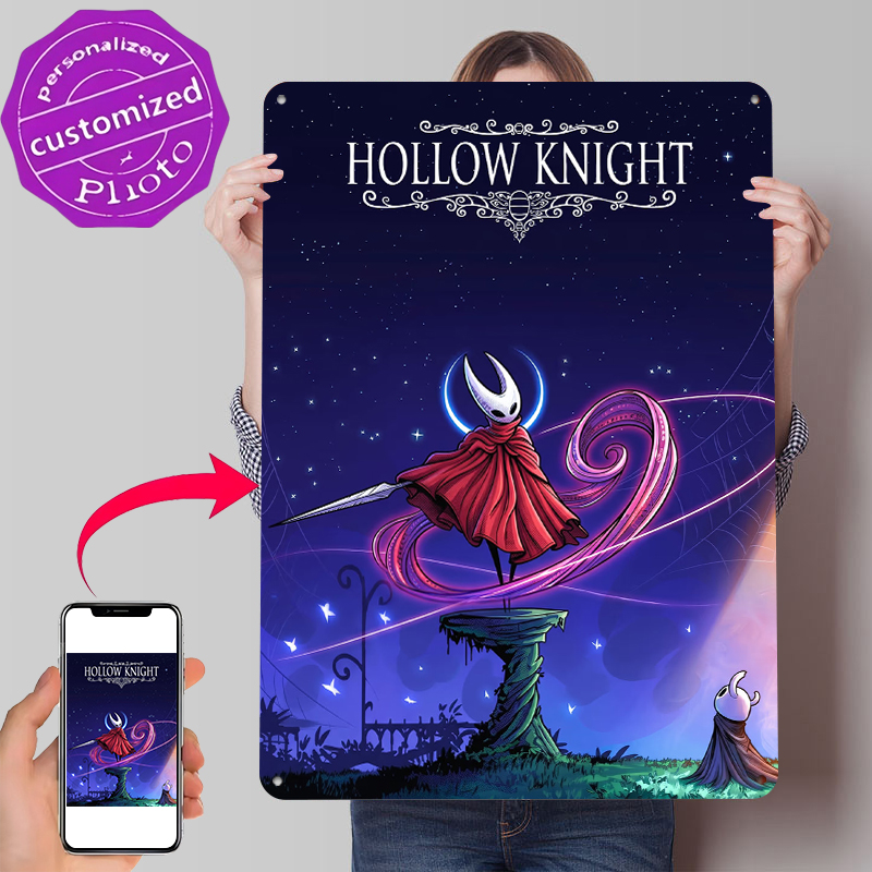 Retro Knight Gaming - Poster in Latta di Hollow Knight,