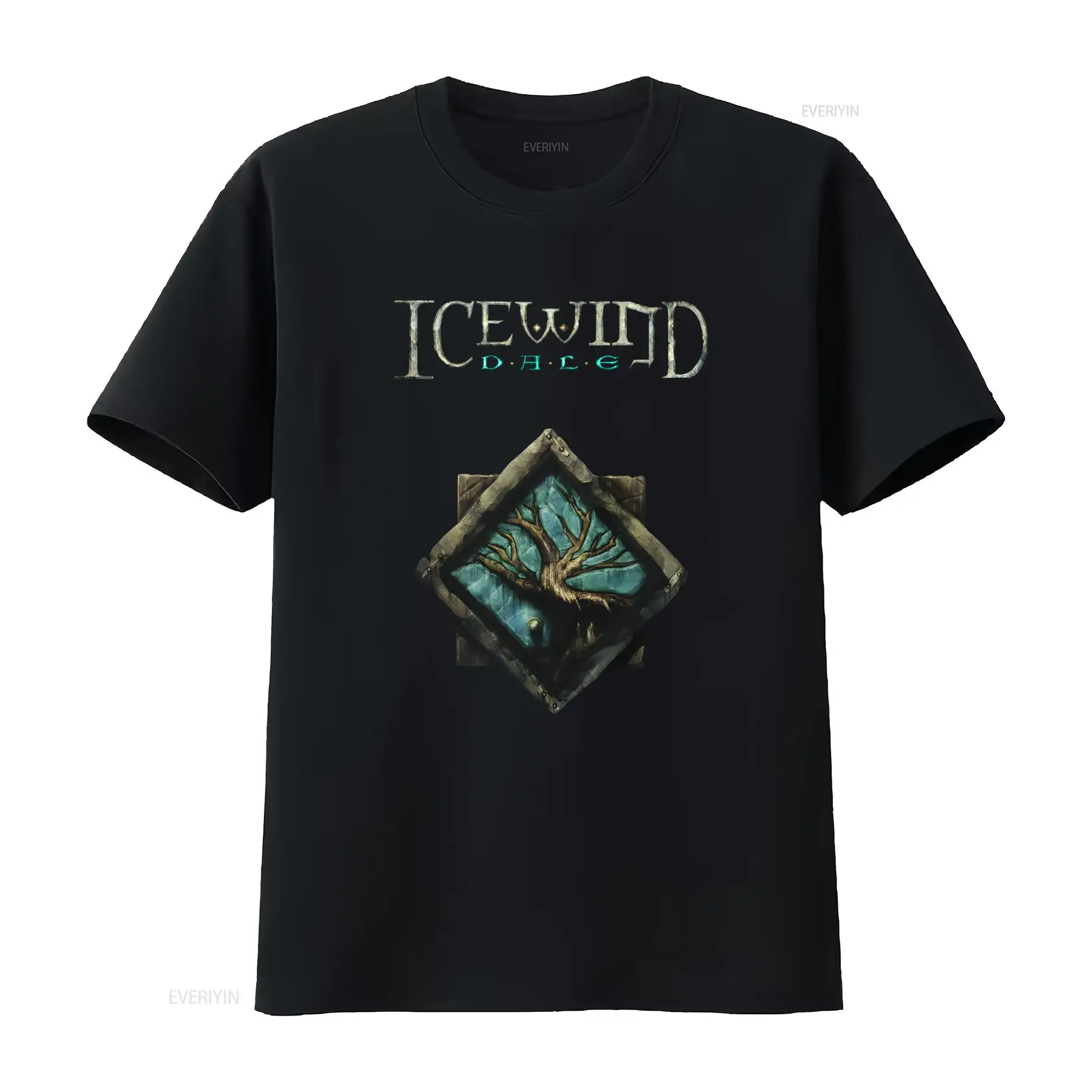 Retro Gaming T Shirts - Icewind Dale Logo Classic Videogioco RPG