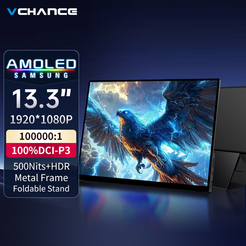 Crt Monitor Stand - VCHANCE Monitor portatile OLED da 13,3