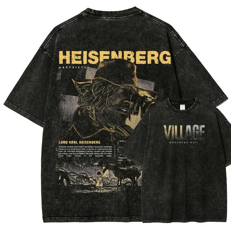 Retro Gaming Aesthetic - T-shirt Stampata Resident Evil Karl Heisenberg,