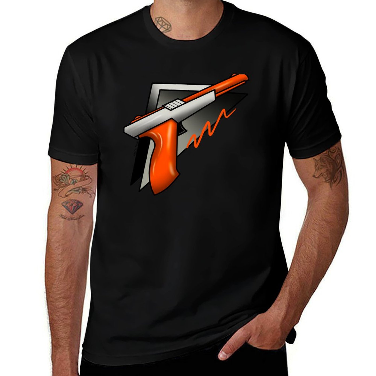 Retro Gaming Light Gun - T-shirt vintage retrò anni '80 con