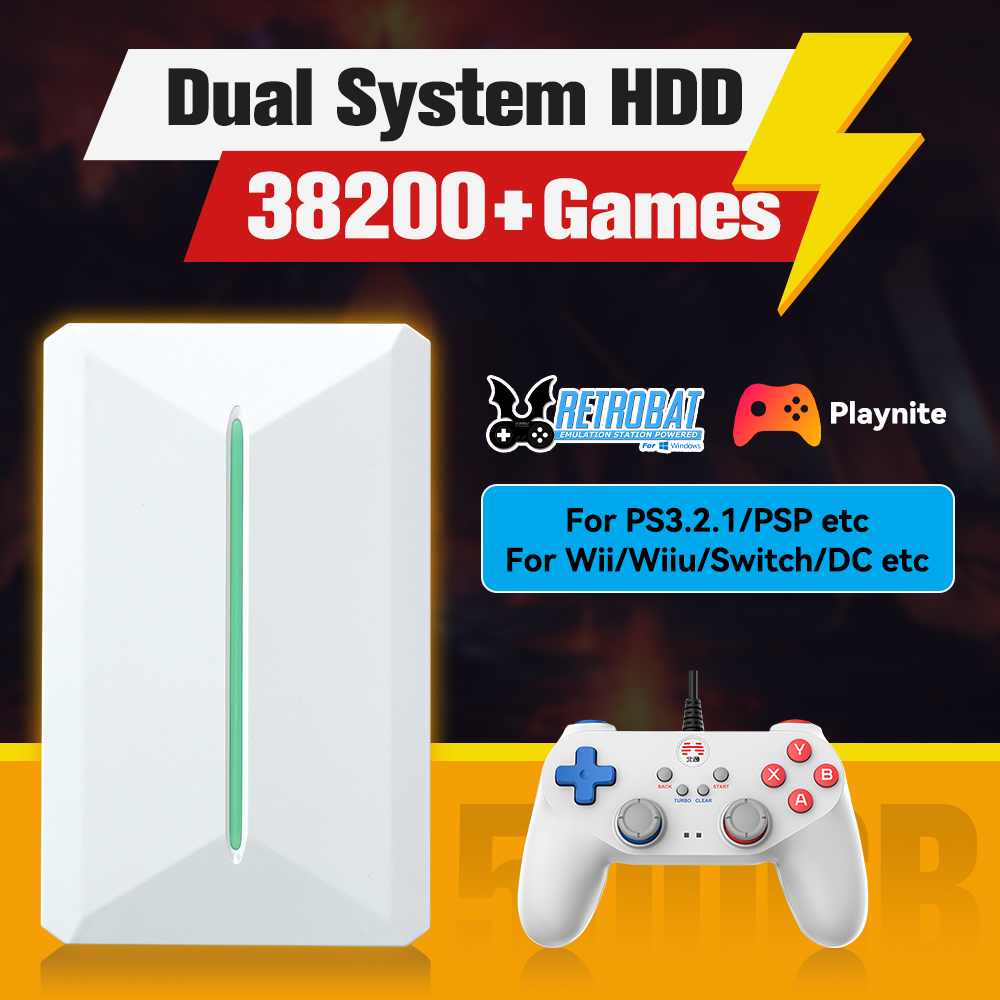 Retro Gaming Emulator Console - Retrobat&Playnite System HDD Console di gioco