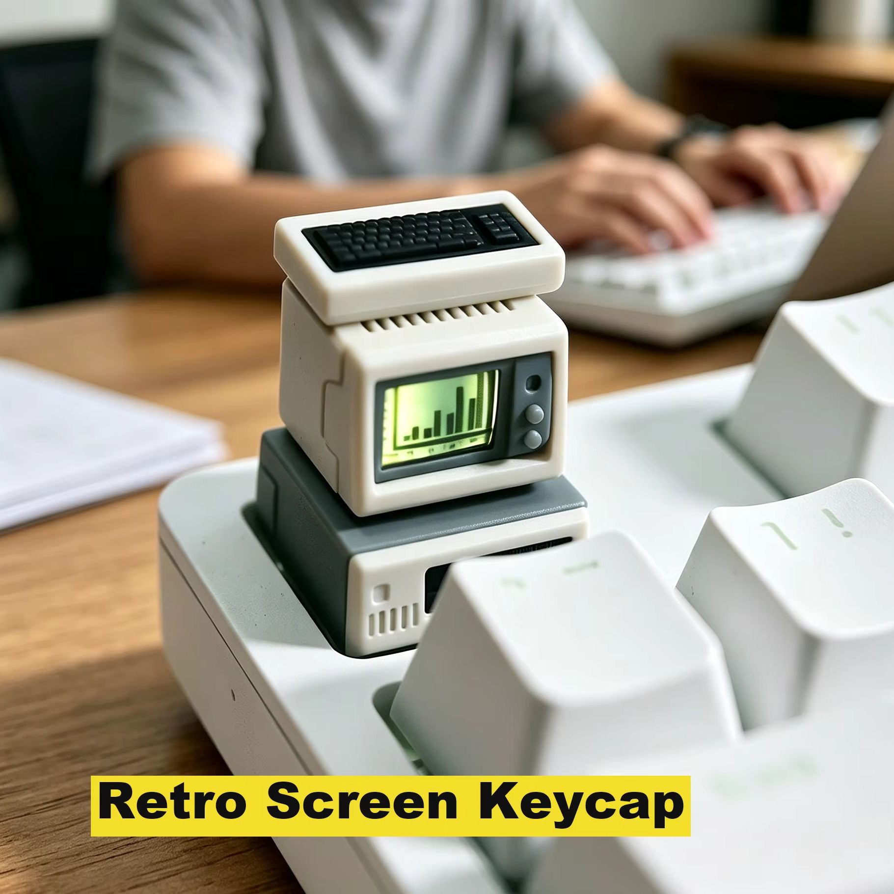 Retro Gaming Keyboard - Tastiera Retroilluminata per Computer Stile Retrò,