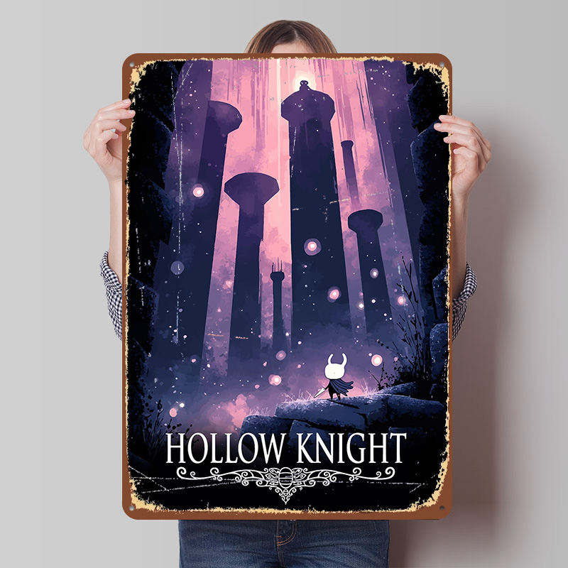 Retro Knight Gaming - Poster stampato del gioco Hollow Knight,