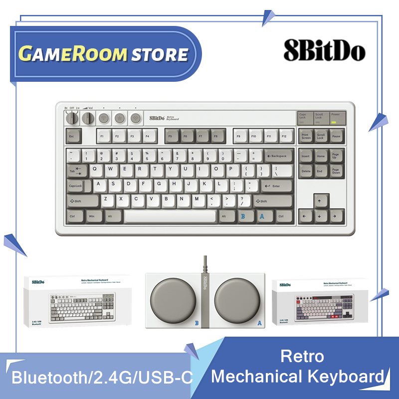 Retro Gaming For Windows - Tastiera meccanica retrò 8Bitdo, tastiera da