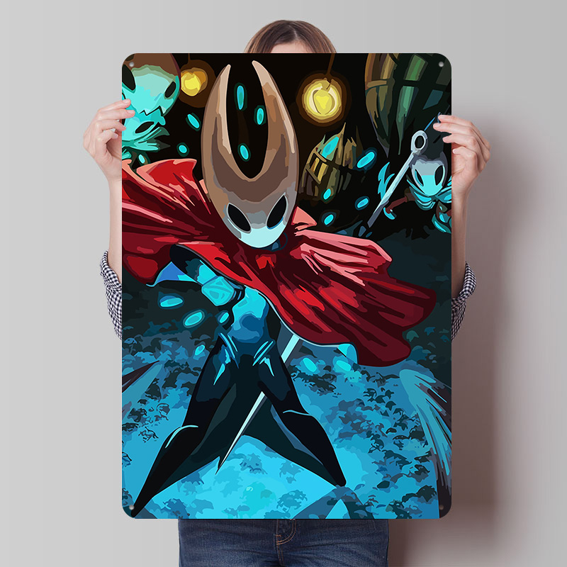 Retro Knight Gaming - Poster in Latta di Hollow Knight,