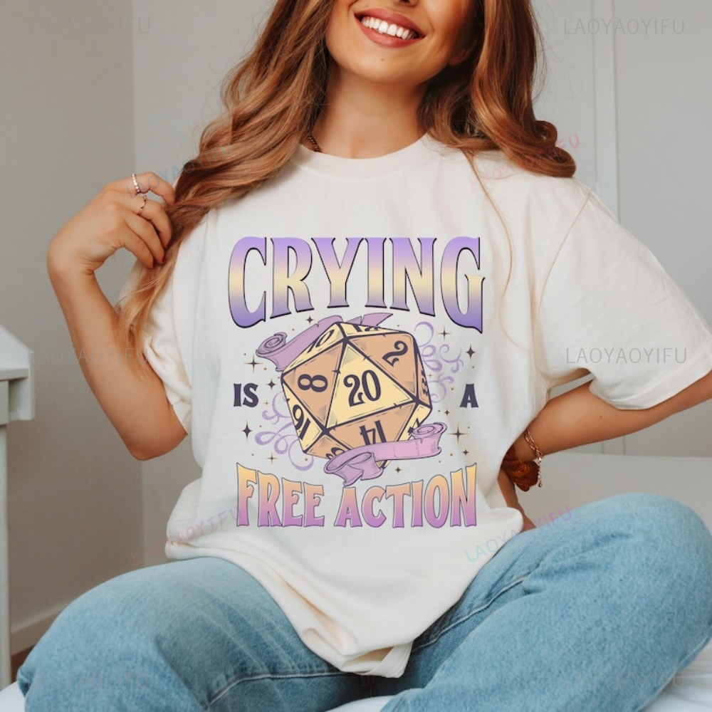 Divertente DnD Piangere È Una  - Retro Gaming T Shirts recensione e prezzo