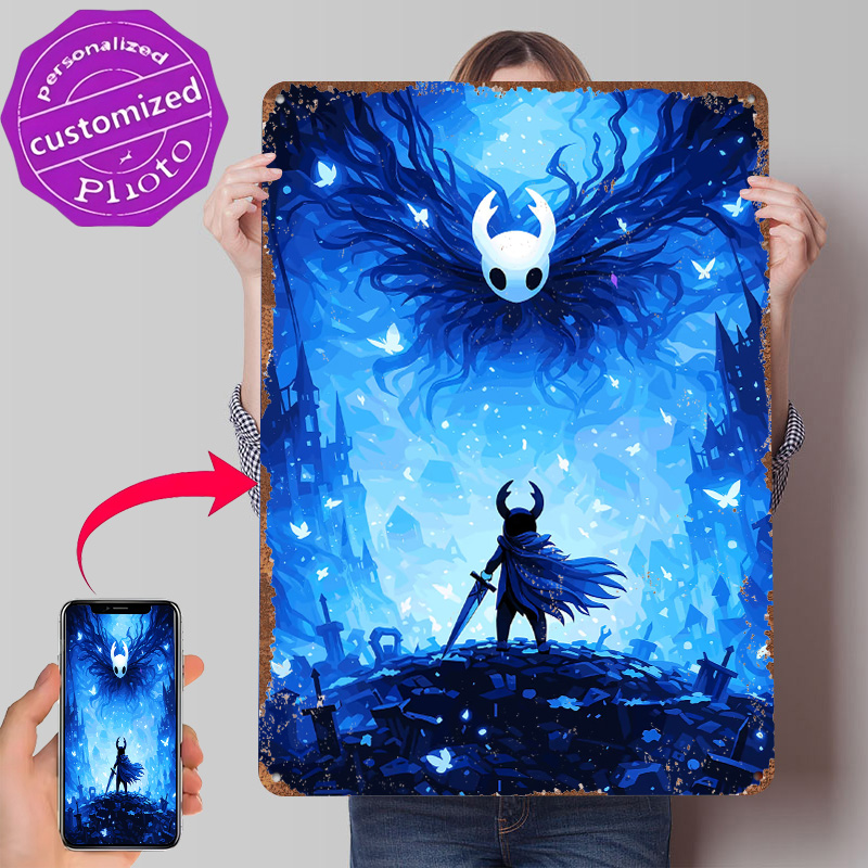 Poster in Metallo Hollow Knigh - Retro Knight Gaming recensione e prezzo