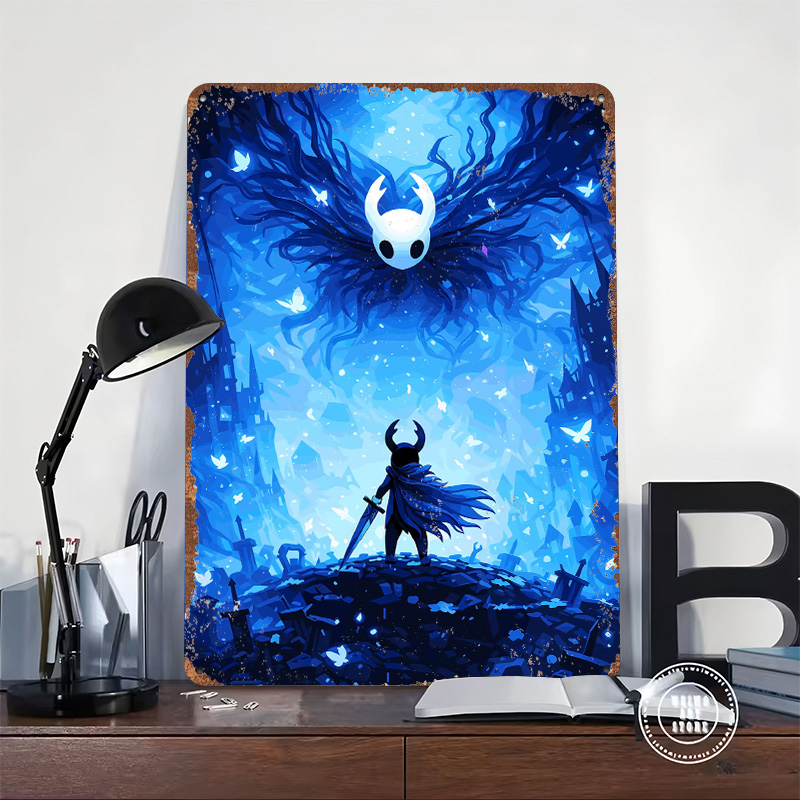 Poster in Metallo Hollow Knigh - Retro Knight Gaming recensione e prezzo