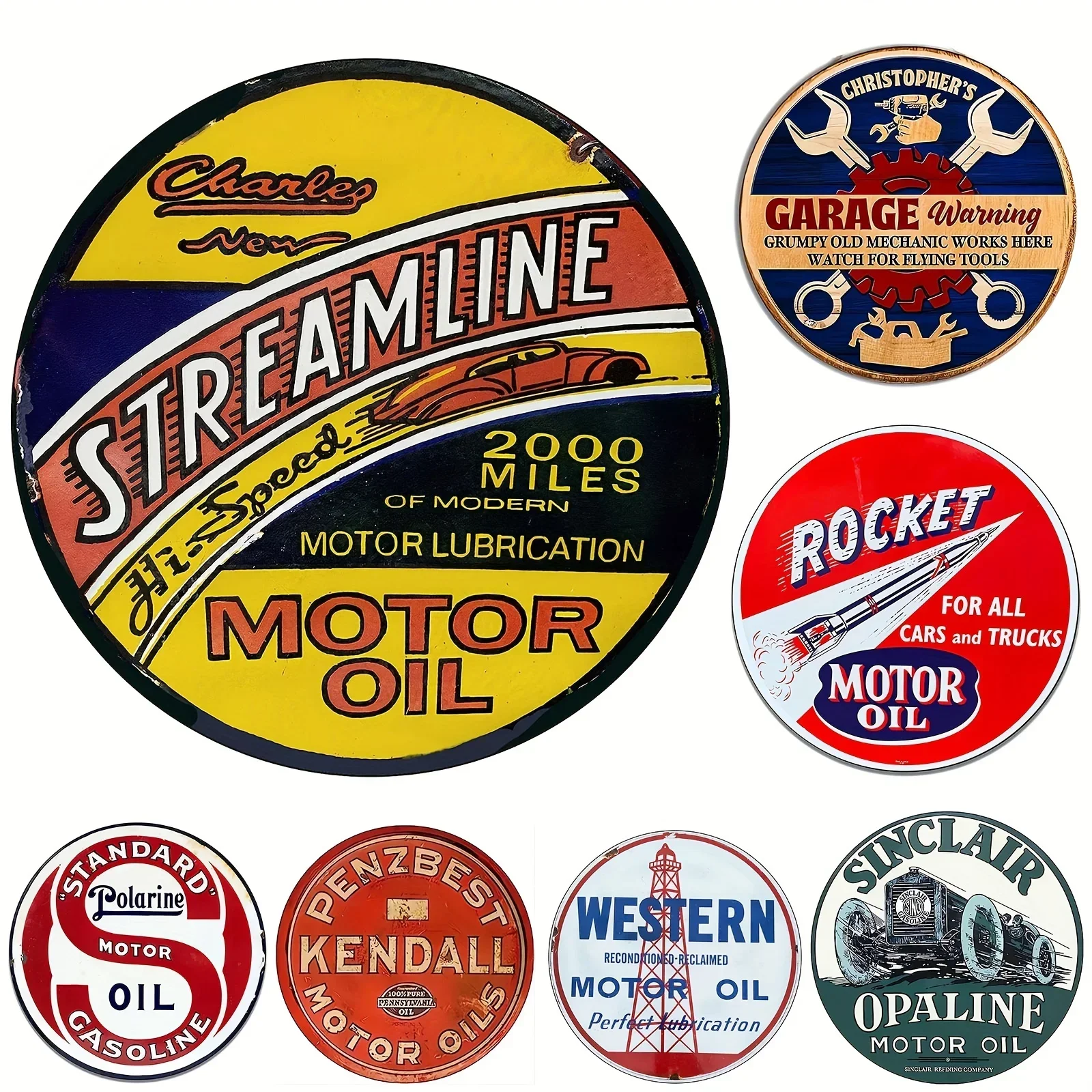 Targa per olio motore vintage  - Retro Gaming Pictures recensione e prezzo