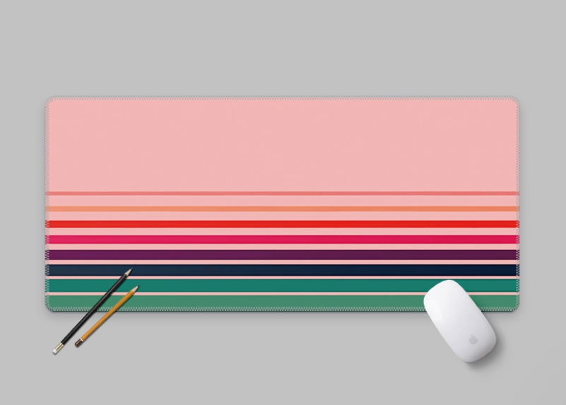 Retro Vintage Stripes Deskmat  - Retro Gaming On recensione e prezzo