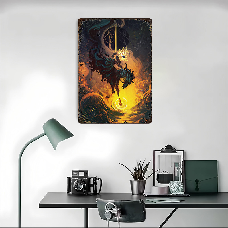 Poster in Metallo The Eclipse  - Retro Knight Gaming recensione e prezzo