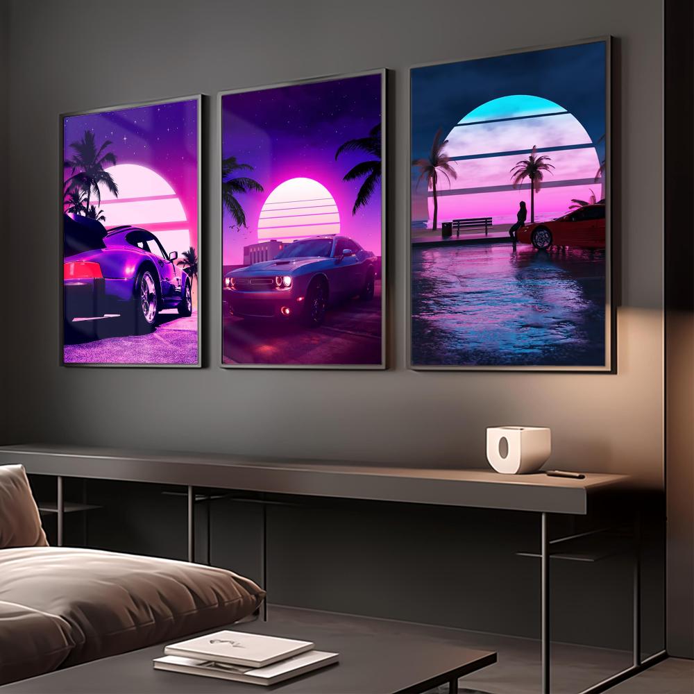 Poster Cyberpunk anni '80 con  - Retro Gaming Aesthetic recensione e prezzo