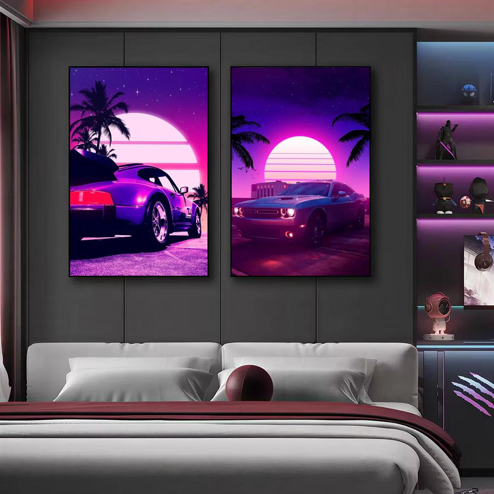 Poster Cyberpunk anni '80 con  - Retro Gaming Aesthetic recensione e prezzo