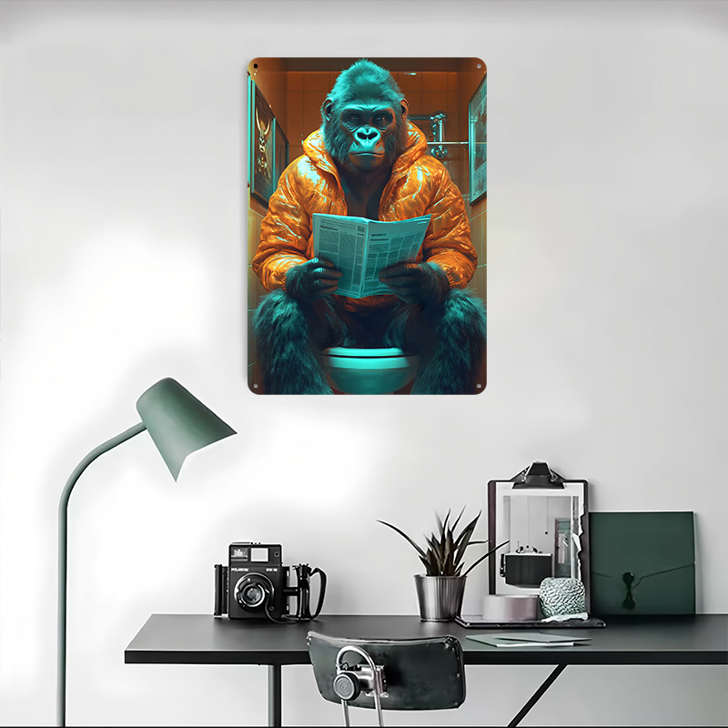 Gorilla Reading on Toilet Post - Retro Gaming On recensione e prezzo