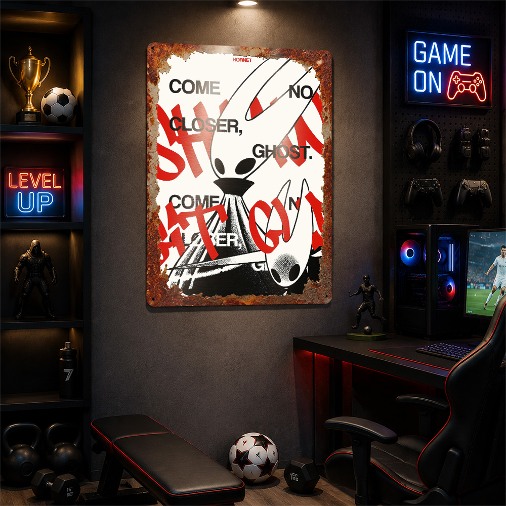 Poster Metallico Hollow Knight - Retro Knight Gaming recensione e prezzo