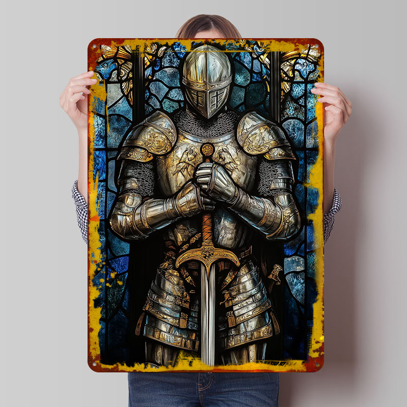 Targa in Latta Cavaliere in Ar - Retro Knight Gaming recensione e prezzo