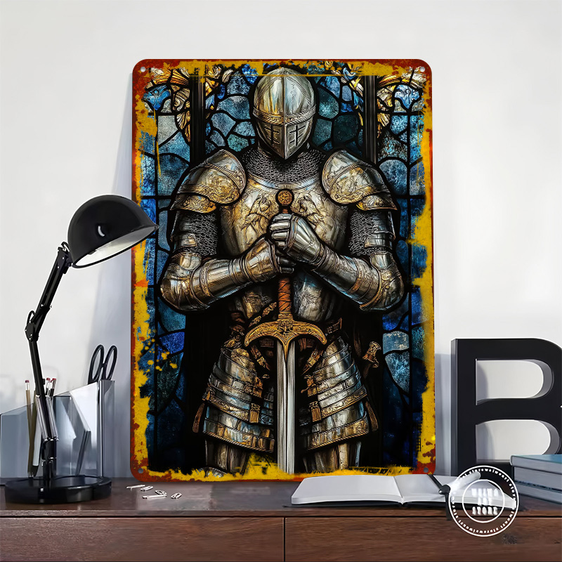 Targa in Latta Cavaliere in Ar - Retro Knight Gaming recensione e prezzo
