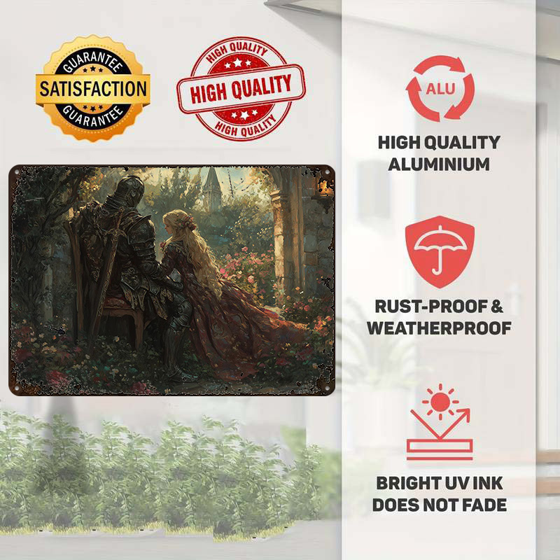 Poster in Latta Cavaliere e Da - Retro Knight Gaming recensione e prezzo